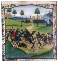 Francais 76, fol. 178v, Bataille de Calais (1349)